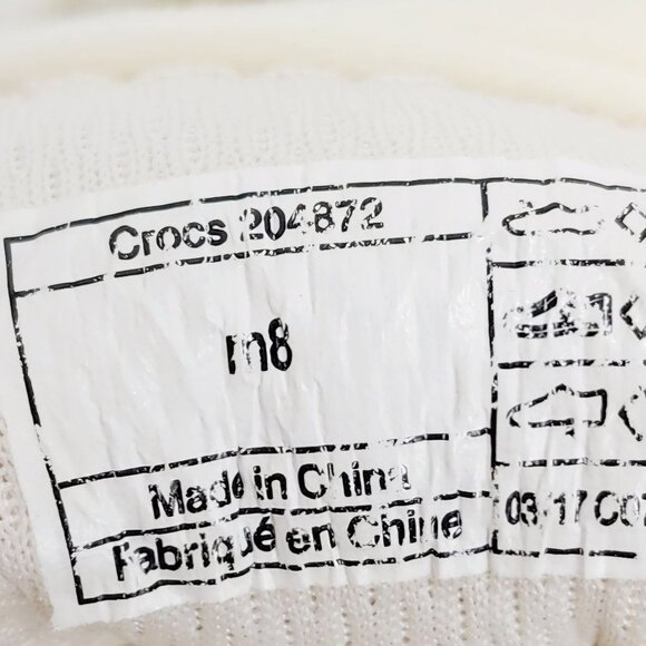 CROCS Citilane Roka Mens Size 8 M Ivory Lace Up Perforated Sneakers Shoes - Picture 3 of 14